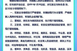 北京今日起实施分区分级管控，石家庄经验助力精准防疫