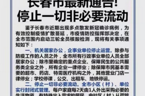 长春市疫情封城了吗？最新政策与防控措施解析