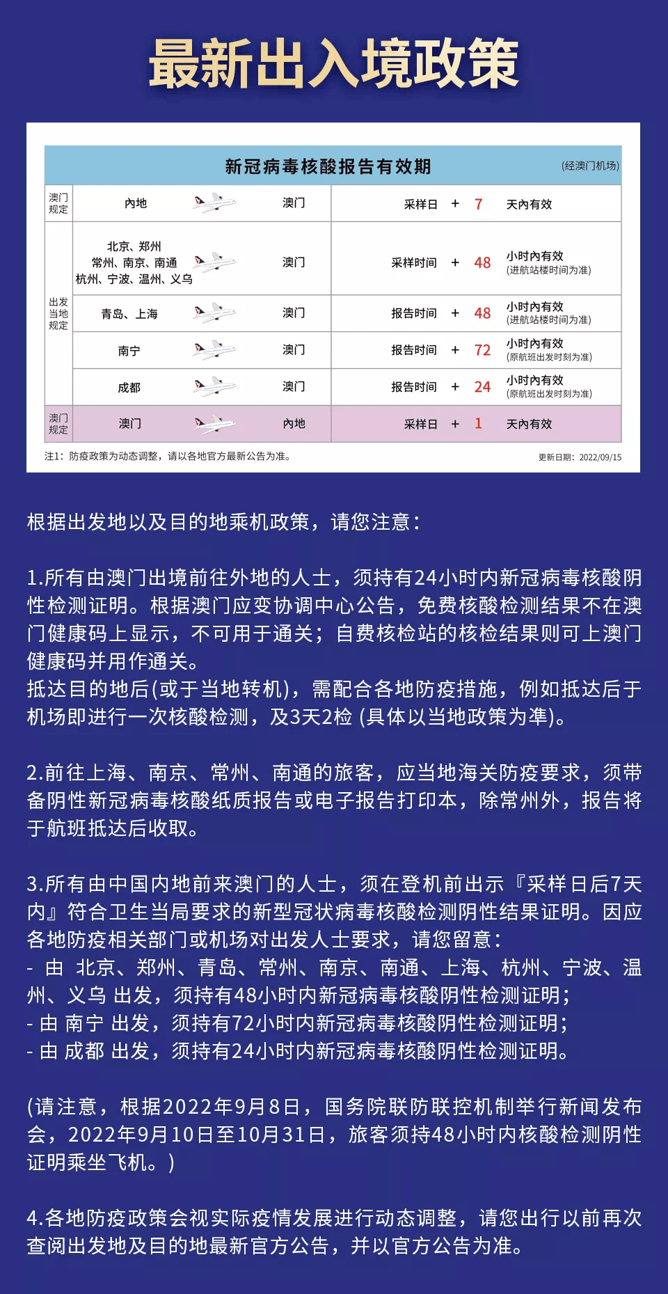 云南去澳门需要隔离吗？2024最新入境政策详解