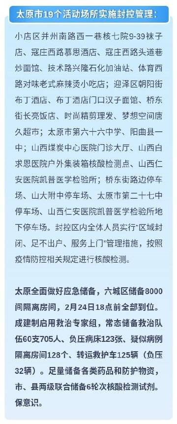 太原疫情行动轨迹全解析，关键场所与防控要点