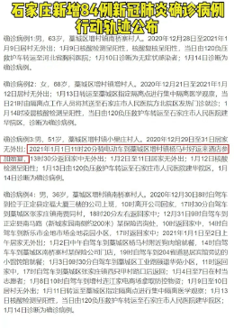 石家庄疫情人员行动轨迹，详细分析与防控启示