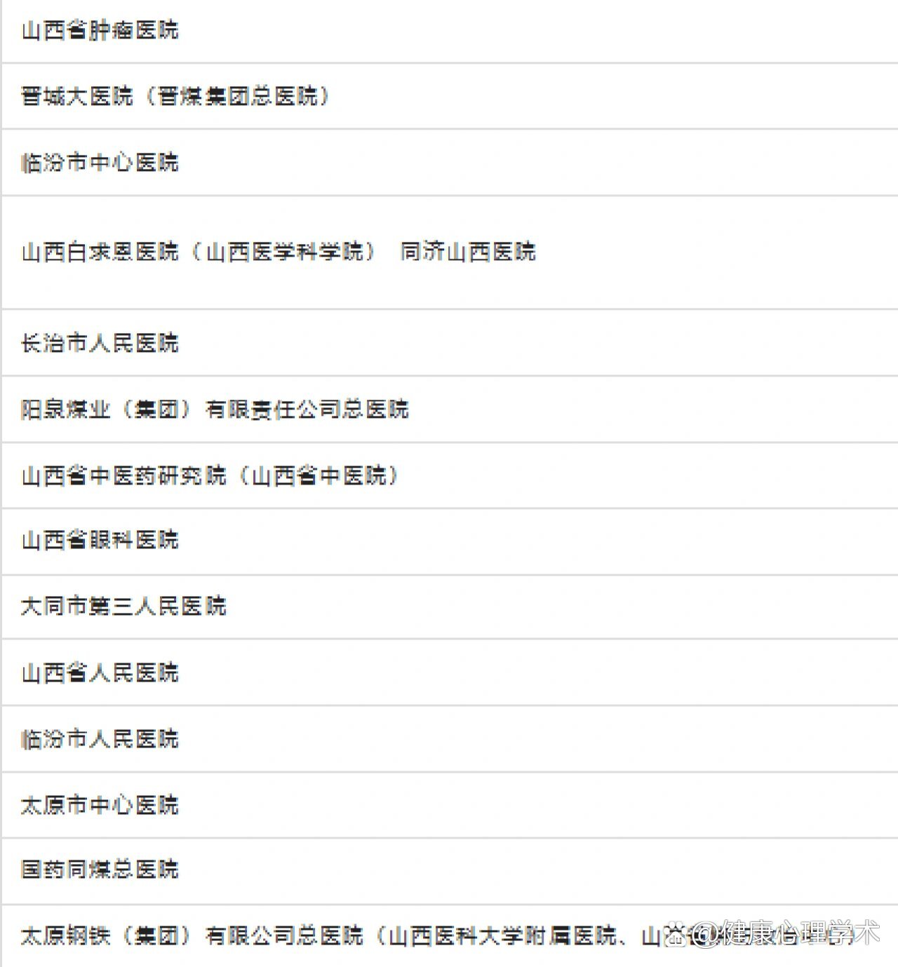 2023年山西省医院呼吸科排名TOP10，权威解析与就医指南