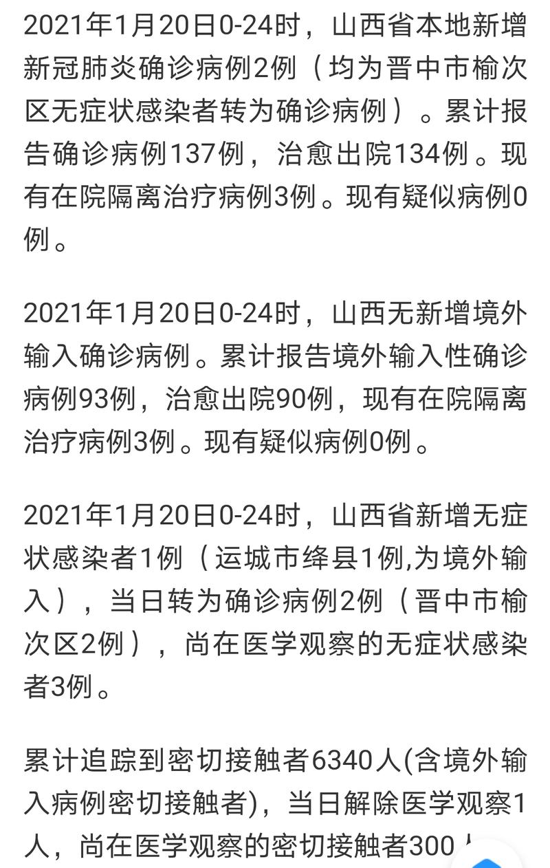 山西省冠状病毒疫情最新消息，防控措施与最新数据解读
