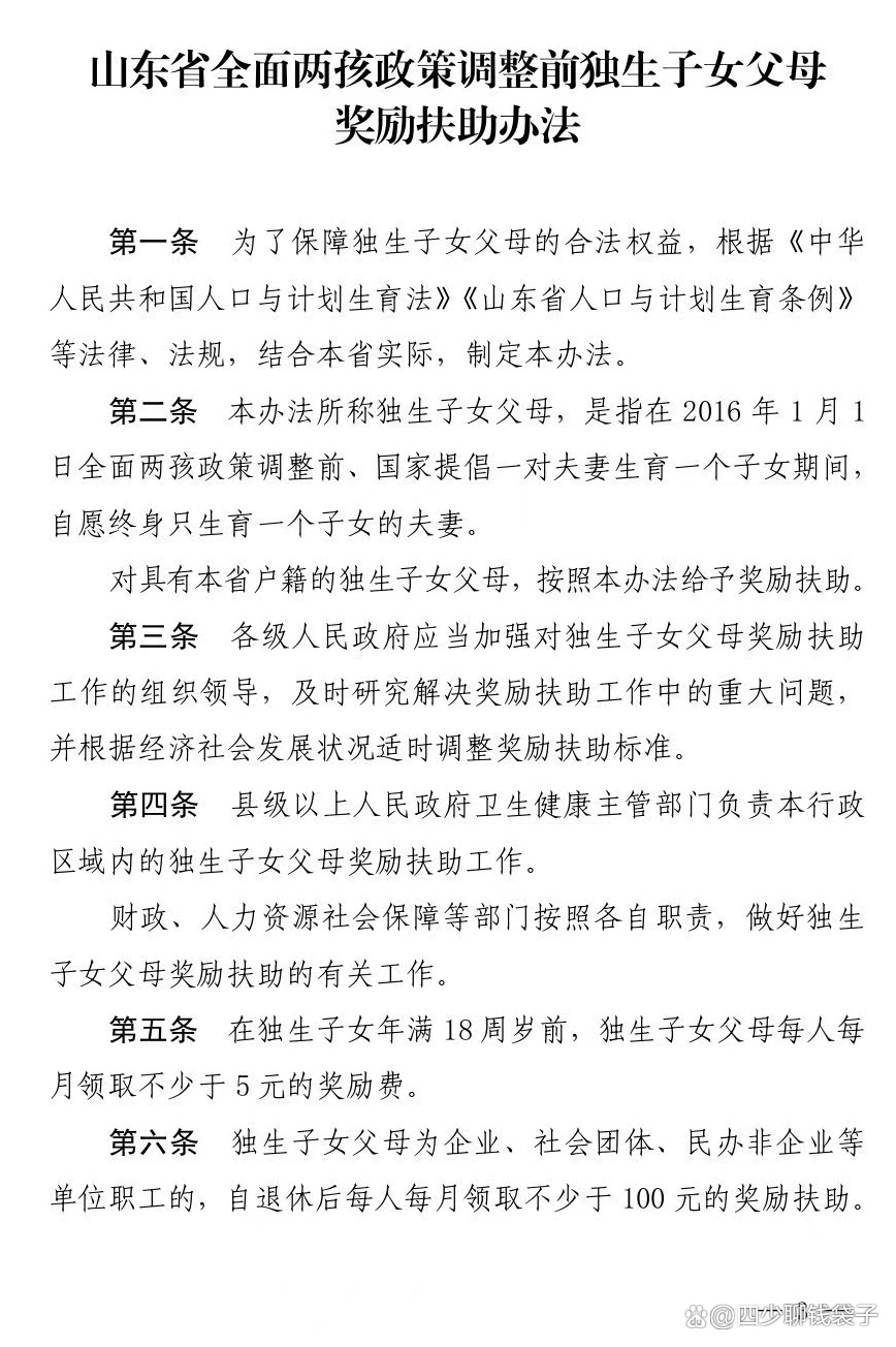 山东省退休独生子女费政策详解，最新文件解读与申领指南